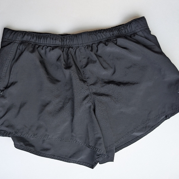 RUNNING Athletic Shorts Zip Pocket Black Built-In Breathable Lined - Picture 4 of 10